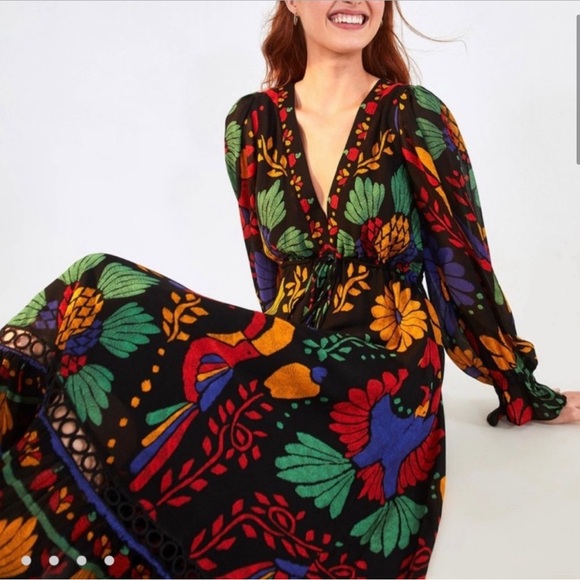 Rare FARM Rio Georgette Maxi Dress. Size S. - Picture 2 of 8